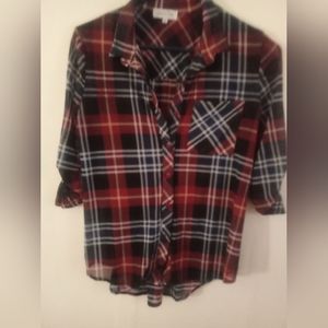 Plaid Red blouse